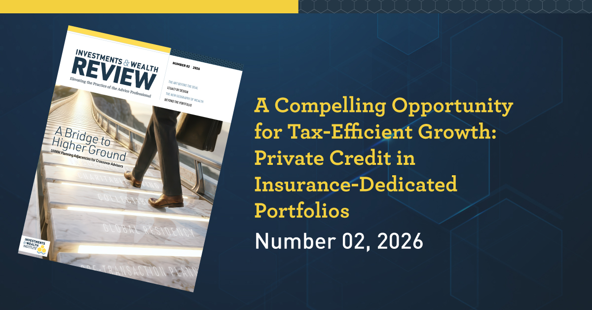 A Compelling Opportunity for Tax-Efficient Growth: Private Credit in Insurance-Dedicated Portfolios