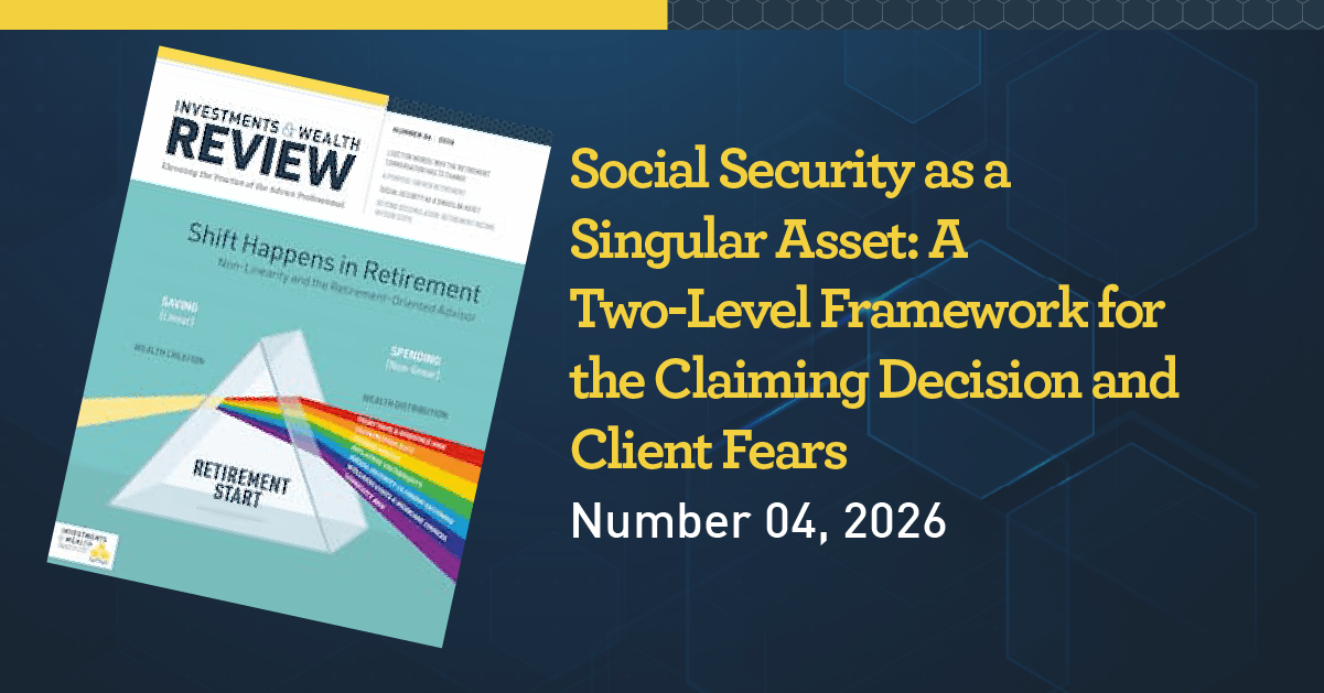 Social Security as a Singular Asset