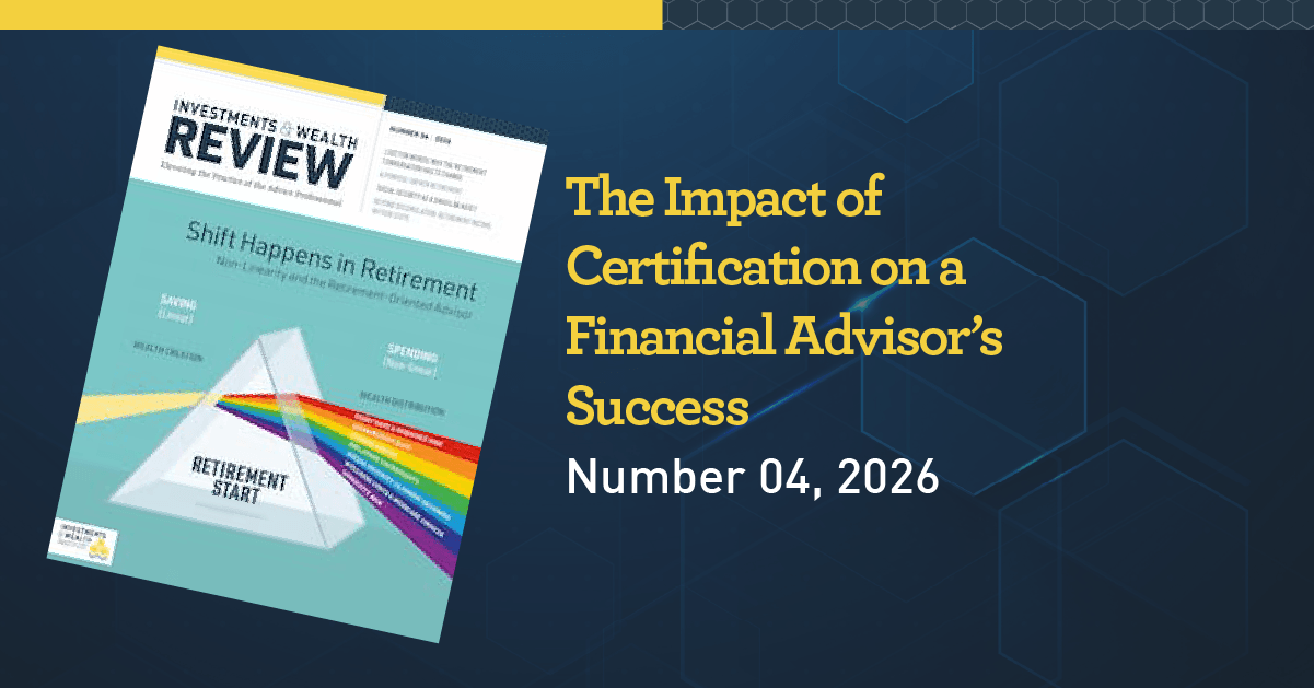 The Impact of Certification on a Financial Advisor's Success