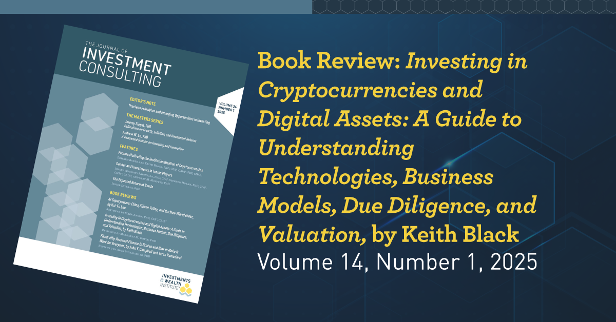 Book Review: Investing in Cryptocurrencies and Digital Assets