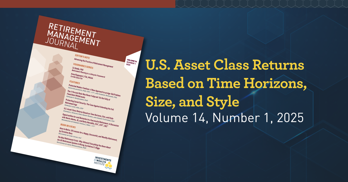 U.S. Asset Class Returns Based on Time Horizons, Size, and Style